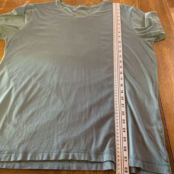 Mack Weldon Men’s Tee Shirt V Neck Soft Pima Cotton Sage Green Sz XXL Casual - Picture 6 of 6